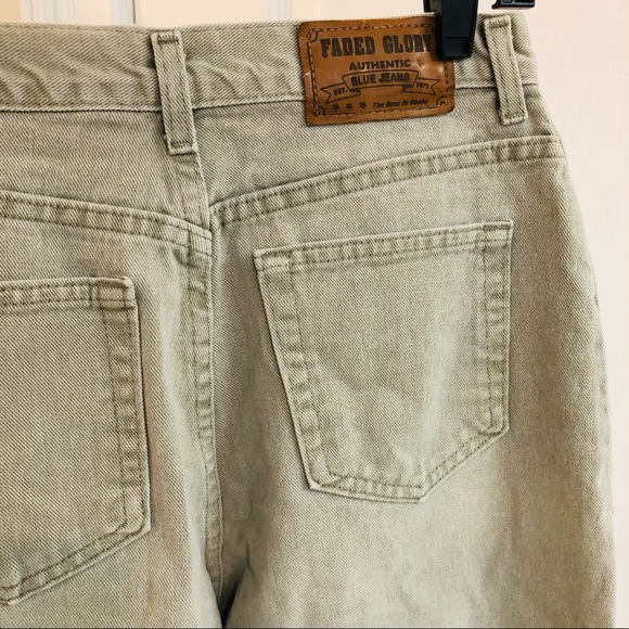 Vintage Faded Glory Stone Colored High Waist Jeans